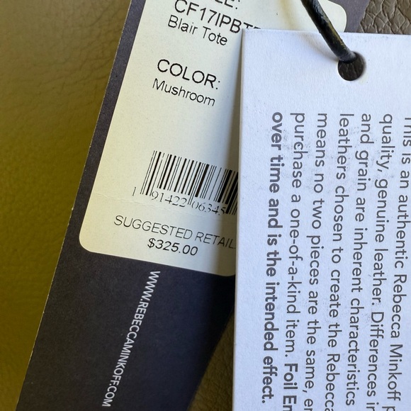 👜 Rebecca Minkoff Blair Tote in Mushroom – NWT 💼✨ - Picture 3 of 11